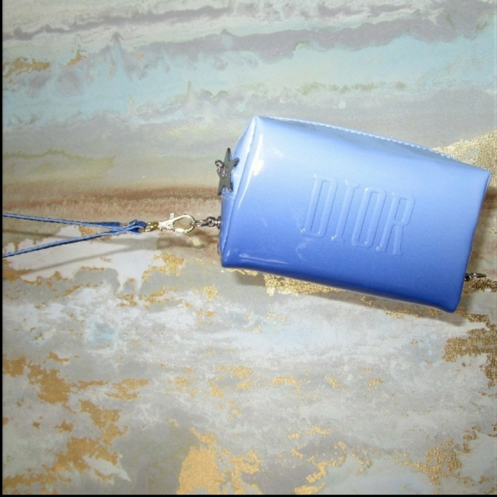 Blue Ombre Dior Mini Pouch Purse